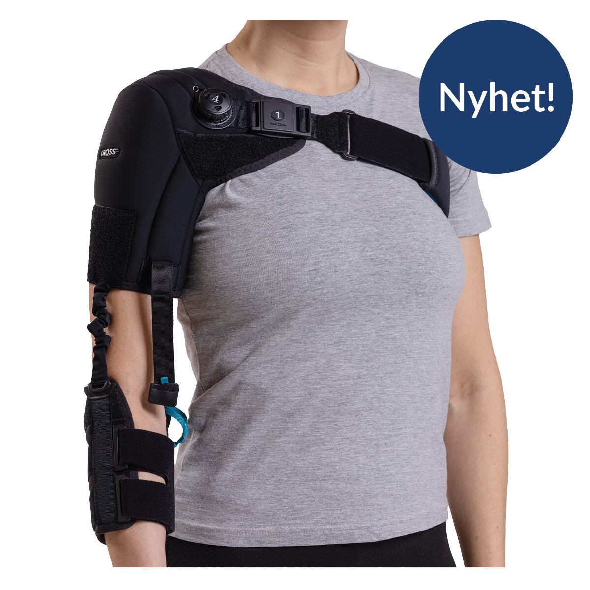 Produktbild på CROSS Hemi Shoulder axelortos: ett ortopedtekniskt hjälpmedel från Camp Scandinavia.