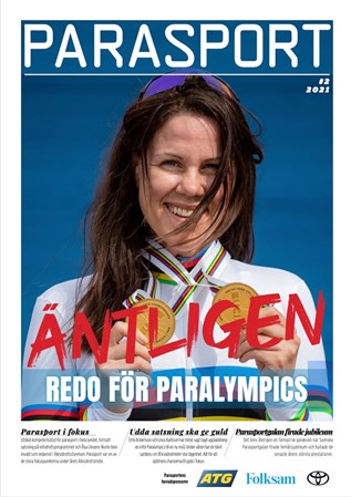 Anna Beck på omslaget för Parasport